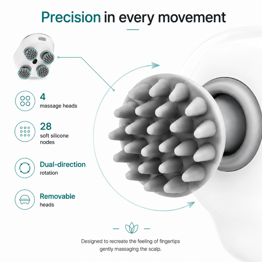 VOSSILO Ritual — Smart Scalp Massager